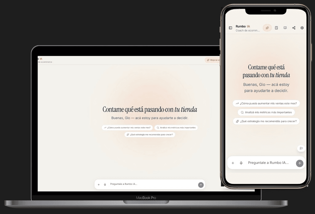 Rumbo IA en MacBook y iPhone: el chat del asistente en escritorio y móvil